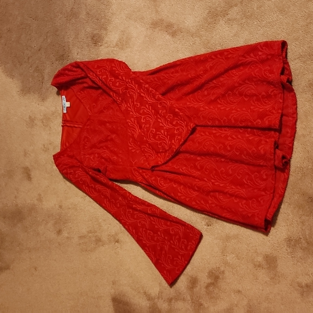 Red lace dina be dress size large